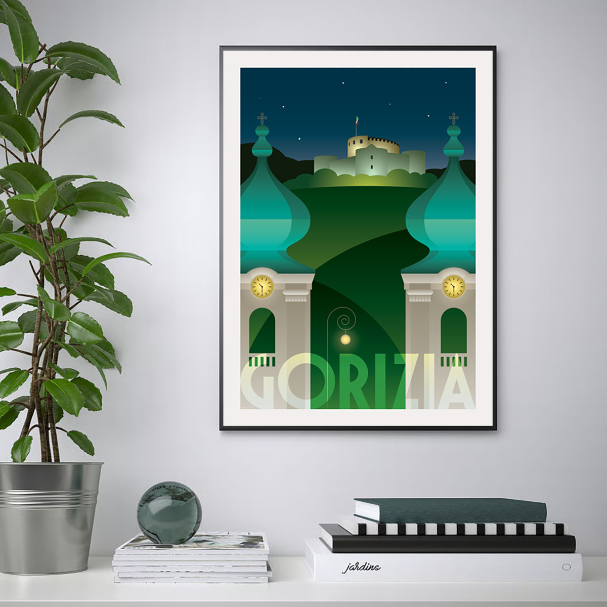Gorizia – Poster Castello e cupole di Sant'Ignazio