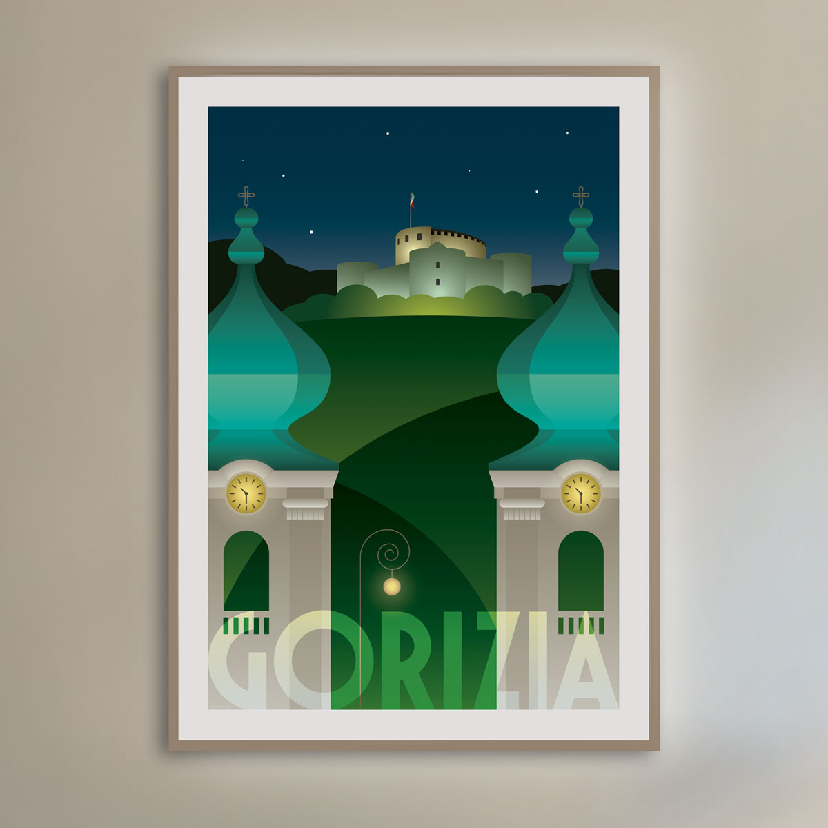 Gorizia – Poster Castello e cupole di Sant'Ignazio